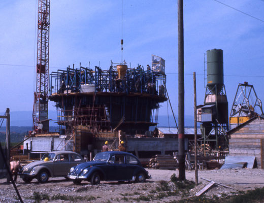 Betonierung Turm mit Gleitschalung | 1972